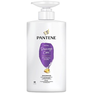 LeeMart แชมพู แพนทีน Pantene 380ML ยาสระผม แพนทีล ทำความสะอาดเส้นผม แพนทิน สูตร โททัลดาเมจแคร์ สีม่วง ขนาด 380 มล.