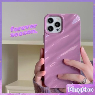 สำหรับ iPhone 11 Case Soft Case มันเงา 3D Ripple Dimensional กันกระแทก สีน้ำตาล สีม่วง สีดำ สีขาว สีเขียว สำหรับ iPhone 14 Pro Max 13 Pro max 12 Pro Max 11 iPhone XR XS 7Plus 8Plus