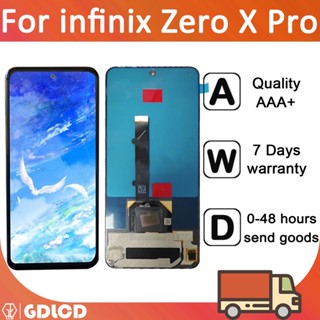 อะไหล่หน้าจอสัมผัสดิจิทัล LCD แบบเปลี่ยน สําหรับ infinix zero x pro X6811 X6811B