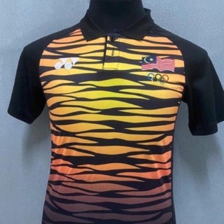 เสื้อกีฬาแขนสั้น ลายทีม Berkolar Olimpik Malaysia ไซซ์ XS 6XL