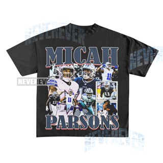 เสื้อยืด พิมพ์ลายกราฟฟิค Micah Parsons 90s 90s สไตล์วินเทจ เรโทร สําหรับทุกเพศ ทุกวัย