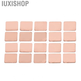 Iuxishop Copper Thermal Pad  Strong Thermal Conductivity Copper Heat Sink Pad Long Life Span Easy Installation 20Pcs Professional Small Fine Workmanship  for