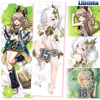 ปลอกหมอน พิมพ์ลายการ์ตูนอนิเมะ Dakimakura Genshin Impact Hutao and Nahida and Kirara Game สําหรับตกแต่งบ้าน