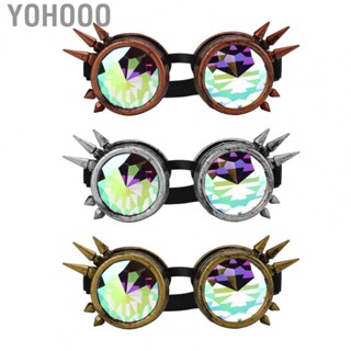 Yohooo Kaleidoscope   Free Size Adjustable Nosepieces Elastic Band Halloween Rainbow Rave Steampunk  Buckle  for Decoration for Boys