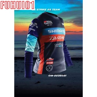 (Fuhui01) Baju PANCING FISHING SHIRT Shimano JERSEY Abu Garcia เสื้อแขนยาว BAJU PANCING UV FISHING JERSEY SW LEGENDARY