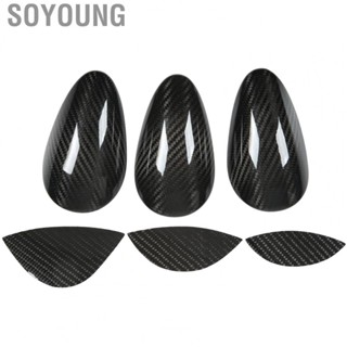 Soyoung Dashboard Gauge Cover  Carbon Fiber Dashboard Instrument Trim Back Adhesive High Toughness  for LHD Car