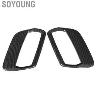 Soyoung Hood Air Vent Cover  UV Resistant Bonnet Air Inlet Trim Antifouling  for Car Replacement for Mustang 2019-2021