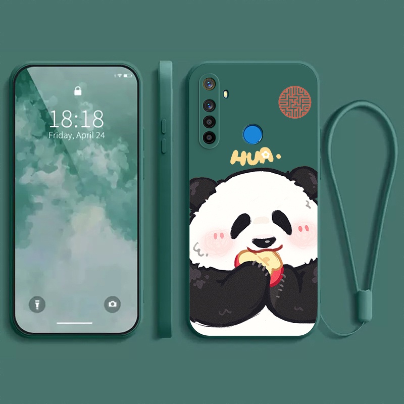 เคส  realme 5 realme5i realme C3 เคส realme 6i เคส realme 5 PRO เคส กรณีโทรศัพท์นิ่มรูปแบบหมีแพนด้าโ