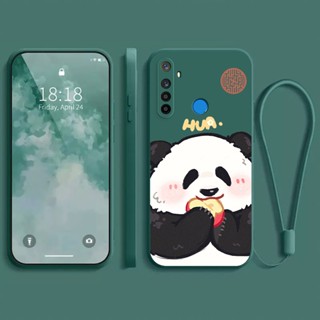 เคส  realme 5 realme5i realme C3 เคส realme 6i เคส realme 5 PRO เคส กรณีโทรศัพท์นิ่มรูปแบบหมีแพนด้าโชคดี