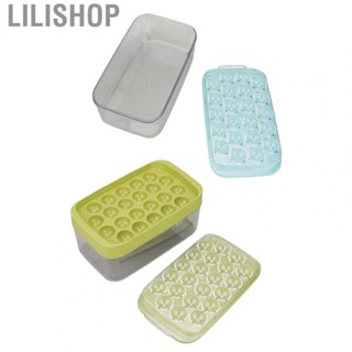 Lilishop Ice Cube Moulds Kit  Reusable Safe Ice Cube Molds Non Stick with Container for Home