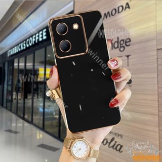 เคส vivo Y78 Y36 Y21 Y21A Y21S Y33S Y20 Y20S Y12A Y12S Y16 Y95 Y93 Y91 โทรศัพท์มือถือแบบนิ่ม กันกระแทก สีพื้น สําหรับ1ZB