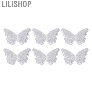 Lilishop 6Pcs  6.7x5.7in White Fadeless Durable Cute Appliqu