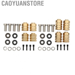 Caoyuanstore RC Extension Adapter  High Strength Easy Installation RC Hex Coupler Brass  for 1/10 RC Car