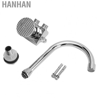 Hanhan Floor Mounted Foot Pedal Faucet  Silver Foot Pedal Basin Faucet Water Saving  for Laboratory