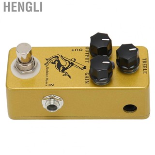 Hengli Golden Horse Overdrive Effect Pedal  Adjustable Volume Lightweight Overdrive Guitar Effect Pedal Aluminium Alloy with True Bypass for Electric Guitar