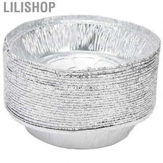 Lilishop 50X 6.5 Inch Round Tin Pans Disposable Tin Pans Plates For Baking Cooking