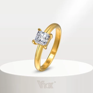 Vnox Cubic Zirconia CZ แหวนแต่งงาน สําหรับผู้หญิง