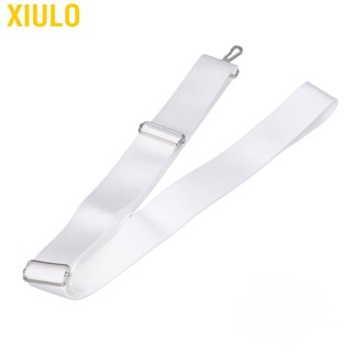 Xiulo Tennis Net Center Strap Adjustable Height Straps Stainless Steel Buckle White