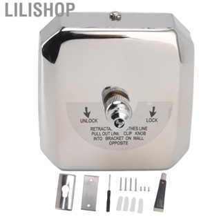 Lilishop Retractable Clothesline  Clothes Drying Line Wall Mounted  for Bathrooms