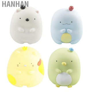 Hanhan Piggy Bank Toy  Cartoon Saving Pot Exquisite Smooth Gift Ornament Lovely Hard  for Home