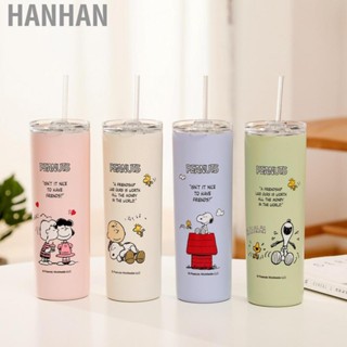 Hanhan Insulated Tumbler Stainless Steel Cute Cartoon Pattern  Slip Design Portable Insulated Water Bottle for Children