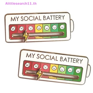 Alittlesearch11 เข็มกลัดเคลือบ ลาย My Social สร้างสรรค์ สําหรับติดปกเสื้อ