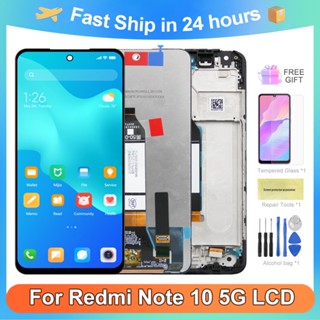 อะไหล่หน้าจอสัมผัส LCD 6.5 นิ้ว พร้อมกรอบ สําหรับ Xiaomi Redmi Note 10 5G M2103K19G