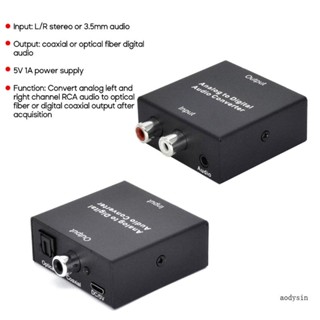 Aod อะแดปเตอร์แปลงเสียงอะนาล็อก เป็นดิจิทัล Coaxial RCA- Toslink SPDIF