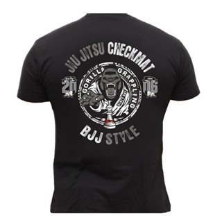 ขายดี เสื้อยืดแขนสั้น พิมพ์ลาย Martials Bjj Mma Gorilla Jiu-Jitsu สําหรับผู้ชาย 2023