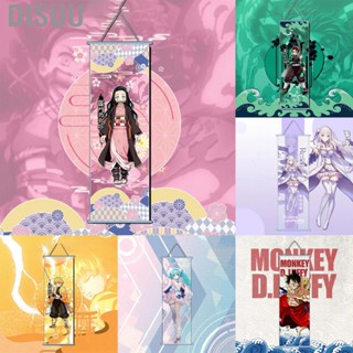 Disuu Cartoon Hanging Painting Silk Sheets Wall Anime Poster Home Decoration for Dormitory Bedroom