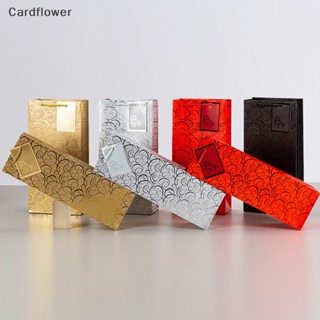 &lt;Cardflower&gt; ถุงกระดาษคราฟท์ สําหรับใส่ไวน์ 1 ชิ้น และถุงของขวัญ 10 ชิ้น