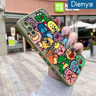 เคสโทรศัพท์มือถือ ซิลิโคนนิ่ม ขอบสี่เหลี่ยม กันกระแทก ลายการ์ตูนมอนสเตอร์ สีโปร่งใส สําหรับ Realme C3