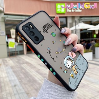 เคสโทรศัพท์ ซิลิโคนนิ่ม ใส กันกระแทก ลายการ์ตูนอวกาศ สนูปปี้ สําหรับ OPPO A17 A17K A16 A16s A54s