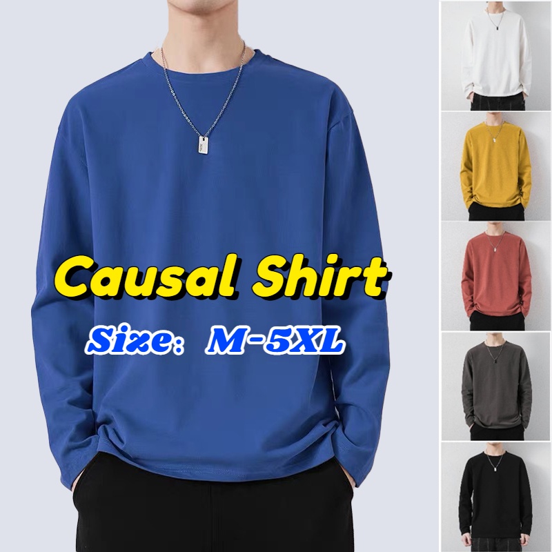 เสื้อยืดแขนยาว ผ้าฝ้าย สีพื้น สําหรับเด็กผู้ชาย และเด็กผู้หญิง