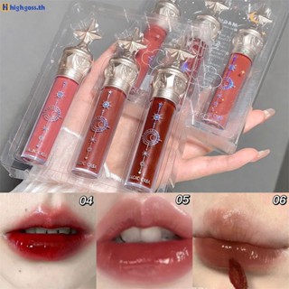 Magic Casa Matte Velvet Lipsticks Small Star Rod Mirror Lip Glaze Set เมคอัพ Aqua ติดทนนาน ให้ความชุ่มชื้นและติดทนนาน highgoss.th