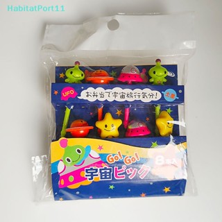 Habitatport ส้อมจิ้มผลไม้ ไม้จิ้มฟัน ลายการ์ตูนสัตว์น่ารัก ขนาดเล็ก สําหรับตกแต่งกล่องอาหารกลางวันเด็ก