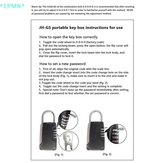 Epmn&gt; กล่องเซฟตี้ซ่อนกุญแจ แบบใส่รหัสผ่าน 4 หลัก พร้อมตะขอ โลหะ ขนาดเล็ก คุณภาพสูง สําหรับบ้าน วิลล่า คาราวาน
