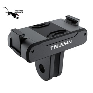 Telesin อะแดปเตอร์กล้องแอคชั่น แม่เหล็ก สองกรงเล็บ สําหรับ DJI OSMO Action 3 อุปกรณ์เสริม