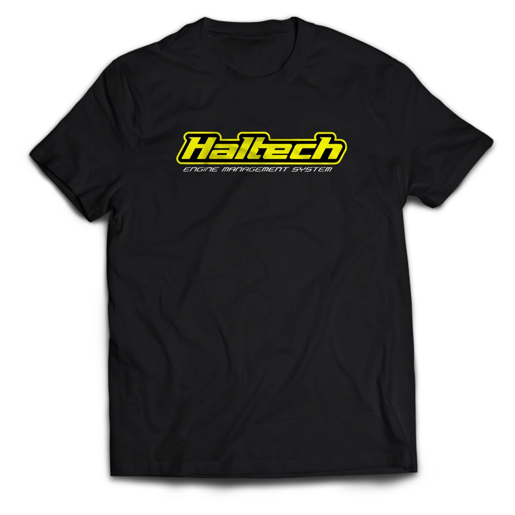 เสื้อยืดผู้ชายยานยนต์แข่ง HALTECH ผู้ใหญ่ Unisex Top Wear เสื้อยืด | Kaos Otomotif Racing HALTECH ผู