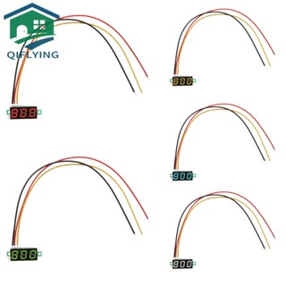 แผงมิเตอร์ดิจิทัล โวลต์มิเตอร์ จอแสดงผล LED DC 0- 100V 3 สาย ขนาดเล็ก 0.28 นิ้ว