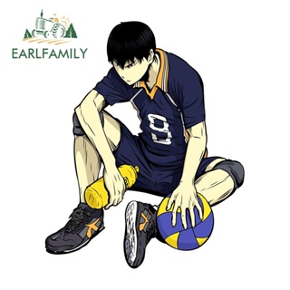 Earlfamily สติกเกอร์ ลายการ์ตูนอนิเมะ Haikyuu ขนาด 13 ซม. x 10.5 ซม. สําหรับตกแต่งประตูรถยนต์ ตู้เย็น