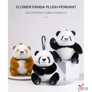 พวงกุญแจ จี้ตุ๊กตาแพนด้าน่ารัก GETA-Panda สําหรับแขวนกระเป๋าเป้สะพายหลัง เหมาะกับเด็ก และผู้ใหญ่