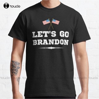 เสื้อยืดลําลอง แขนสั้น คอกลม พิมพ์ลาย Anti Joe Biden Is A Failure LetS Go Brandon ขนาดใหญ่ สไตล์คลาสสิก สําหรับผู้ชาย และผู้หญิง