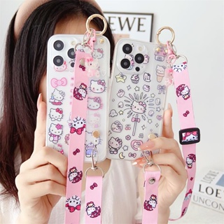 เคสโทรศัพท์มือถือ พร้อมสายคล้อง สําหรับ Apple iPhone 7 8 6 6S Plus X XS MAX SE