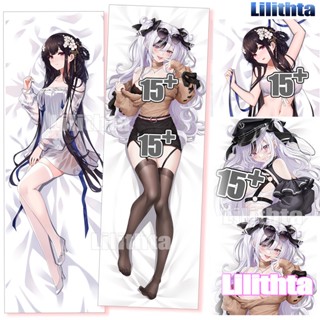 ปลอกหมอน พิมพ์ลายการ์ตูนอนิเมะ Dakimakura Azur Lane Yat Sen and Elbe Azure Lane Game สําหรับตกแต่งบ้าน