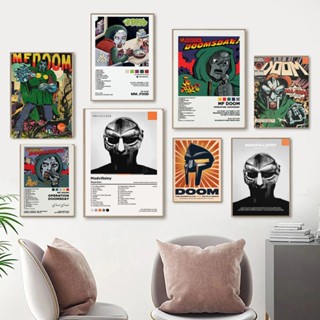 โปสเตอร์อัลบั้มเพลง MF Doom Operation Madvillain สไตล์ฮิปฮอป คลาสสิก สําหรับตกแต่งผนังบ้าน