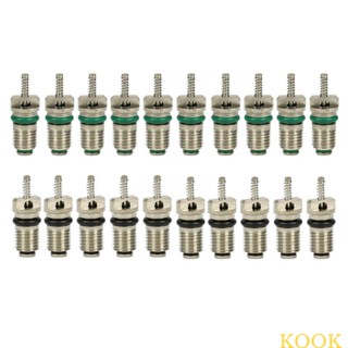 Kook ยางรถยนต์ AC R134A ทนความร้อน สําหรับแกนวาล์ว 134a 10 ชิ้น