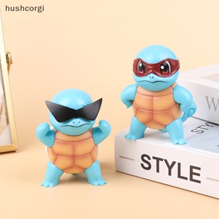 [hushcorgi] โมเดลฟิกเกอร์ Pvc อนิเมะ Squirtle Kawaii ของเล่น สําหรับเก็บสะสม