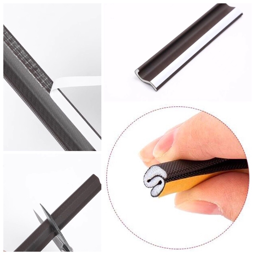 💥 กันเสียงหน้าต่าง กันเสียงประตู ลดเสียง กันฝุ่น กันแมลง กันแอร์ ที่กั้นประตู ขอบประตู ขอบหน้าต่าง ยาว 2 เมตร 💥 - รูปที่ 3