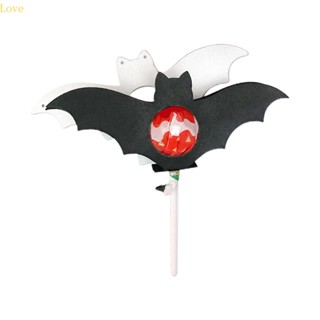 Love Halloween Bat Lollipop Holder แผ่นแม่แบบโลหะ ตัดลายฮาโลวีน DIY สําหรับตกแต่งงานหัตถกรรม